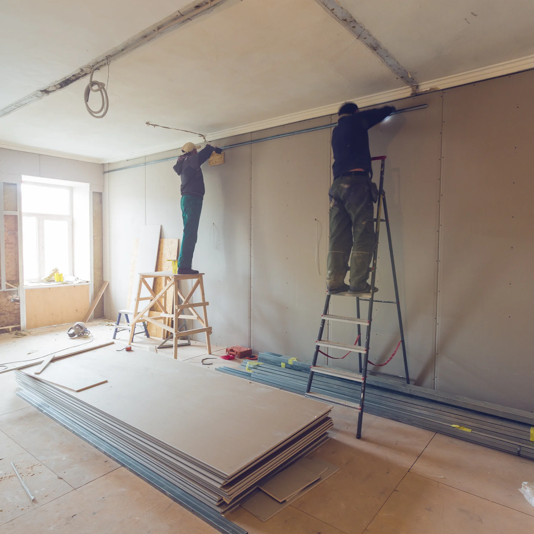 contractors working